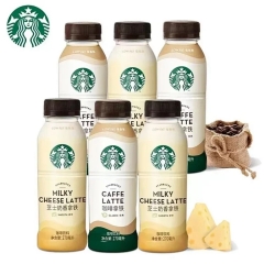星巴克（Starbucks）星选 咖啡拿铁芝士奶香拿铁270ml*6瓶 饮料自营即饮 咖啡拿铁270