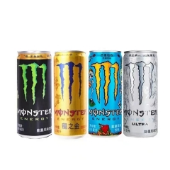 【4罐】魔爪饮料monster可口可乐魔爪能量运动原味芒果龙茶能量维生素饮料 四口味各一