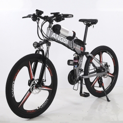 山地自行车可折叠26寸镁合金自由变速学生单车 26寸 黑色