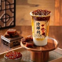 红糖波波牛乳茶